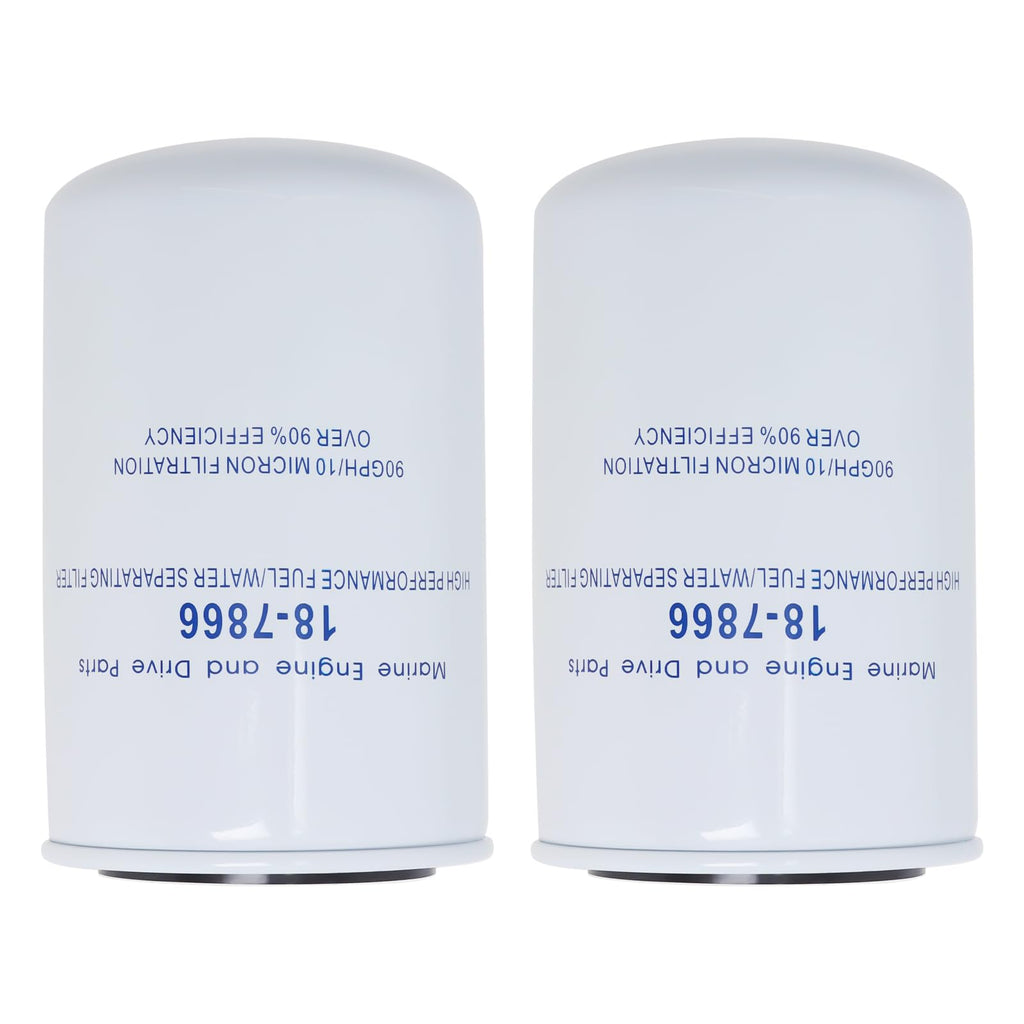 18-7866 Fuel/Water Separating Filter 10 Micron Compatible with Yamaha MAR-10MEL-00-00 MAR-FUELF-IL-TR Sierra 18-7866 Mallory 9-37807 Outboard Motors - 2 Pack