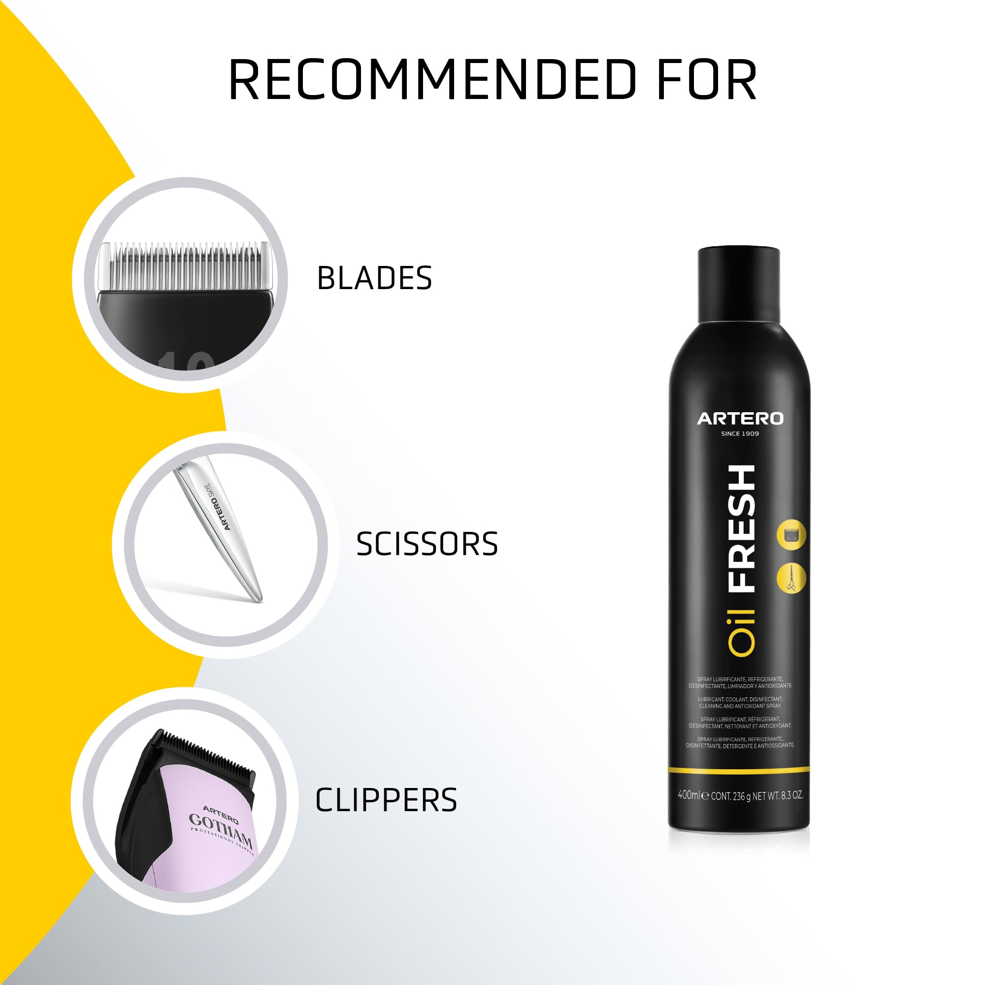 Artero Oil Fresh Cooling and Disinfectant Spray for dogs & cats