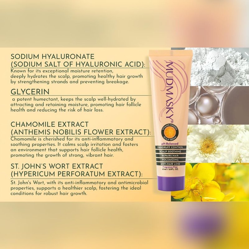 Vitamin Infused Scalp Serum - Hair Regrowth, Reduces Hair Loss, Soothes & Hydrates Dry Scalp, AMAZING Post Hair Transplant Scalp Treatment – Safe for All Hair Types