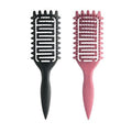 Skiennix Curl Defining Brush - Vented Detangling Tool for Curly Hair | Lightweight & Ergonomic Design (Pink/Black)
