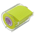 Yamato Memoc Roll Tape, Self-Stick Memo Paper Tape, with Tape Dispenser, 50mm x 10m, 5mm Squared, Yellow, 1 ea. (NRK-50CH-LH)