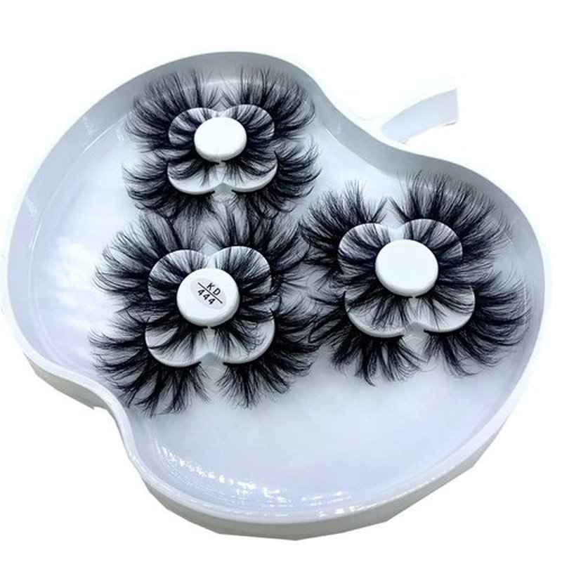 HBZGTLAD 9 pairs Natural Long False Eyelashes 25mm 5d Mink Eyelashes Thick Full Strip Lashes Luxury Makeup Dramatic Lashes 3D Mink Lashes (KD-444)