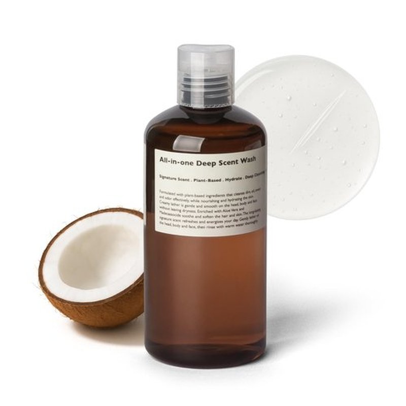 Lazy Society All-in-One Deep Scent Wash for Men, 10.14 fl oz. – Face, Body & Hair Cleanser with Long-Lasting Fragrance