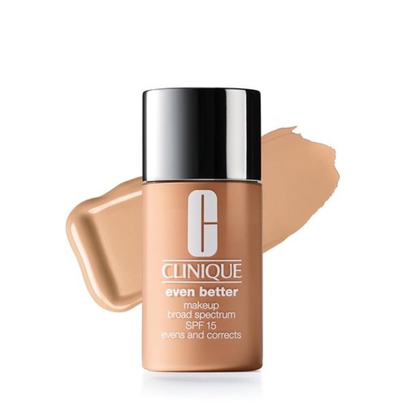 Clinique Even Better Makeup Liquid Foundation SPF 15 - Vitamin C Formula for All Skin Types | Medium Coverage & Natural Finish