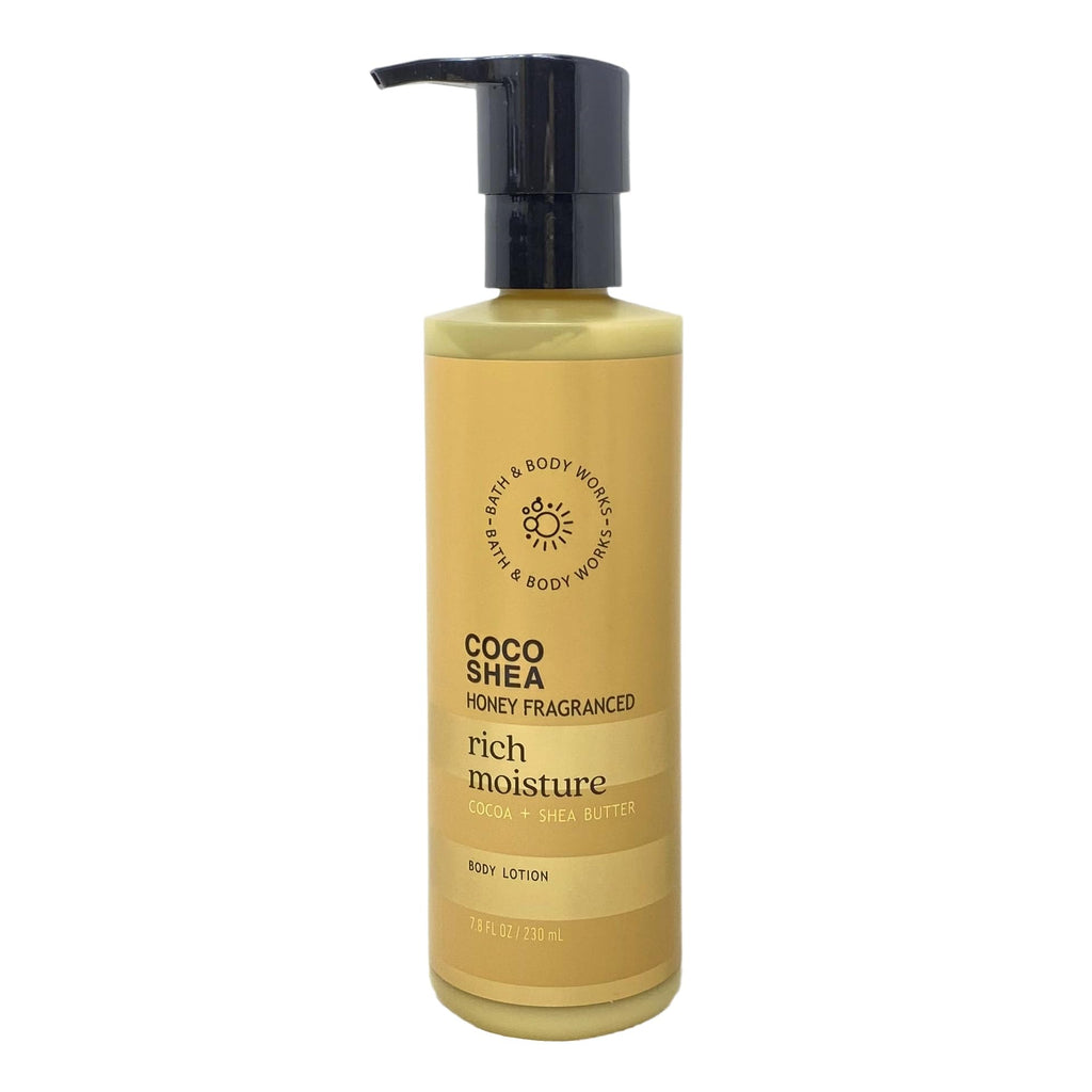 Bath & Body Works Coco Shea Honey Fragranced Rich Moisture - 3 Body Lotion- with a Peach Gardenia Bar Soap