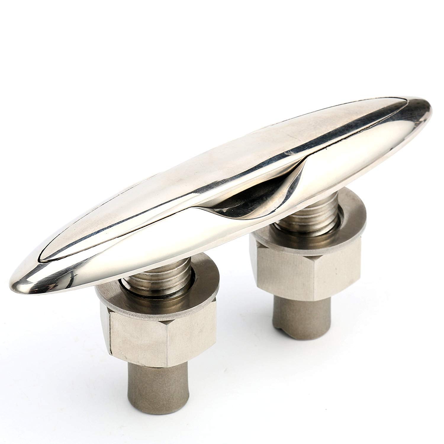 Amarine Made 2 Pack Stainless Steel 316 Pull Up Cleat - 6-1/2" -M0098S (2)