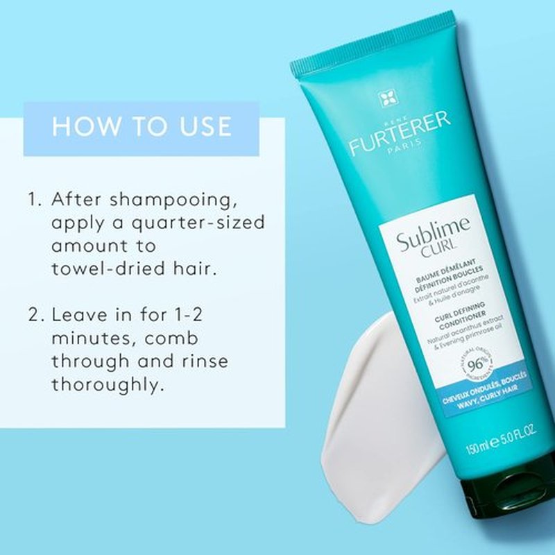 Rene Furterer SUBLIME CURL Curl Activating Conditioner - Frizz Control for Curly & Wavy Hair - 5 Fl Oz