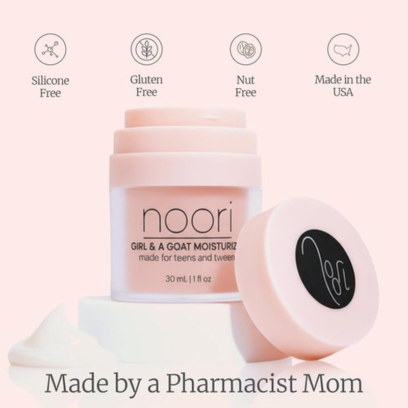 noori Skincare-Girl and a Goat Moisturizer for Teens and Tweens (ages 8+) Formulated by Pharmacist Mom