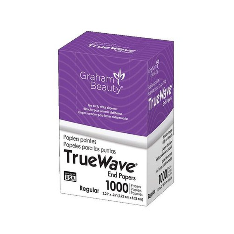 Graham Beauty TrueWave End Papers - 1000 Sheets for Perfect Hair Styling | Premium Quality