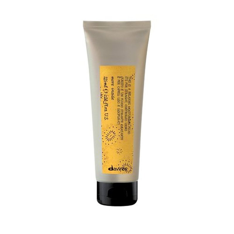 Davines Relaxing Moisturizing Fluid - Anti-Frizz & Curl Smoothing Formula | 4.23 Fl Oz