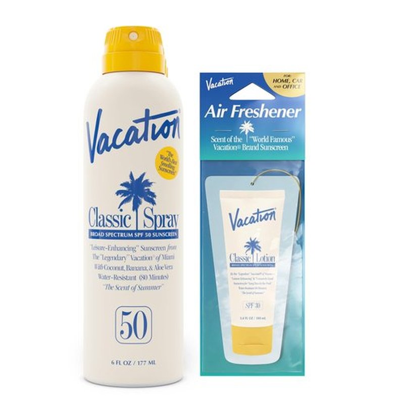 **Vacation Classic Sunscreen Spray SPF 50 - Lightweight, Water-Resistant & Vegan | 6 Fl. Oz.**