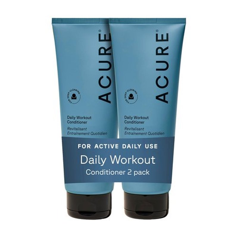 Acure Daily Workout Watermelon Conditioner - Lightweight Hydrating & Moisturizing Conditioner for Women & Men w/Oily, Damaged Hair, Deep Moisture, Vegan, Paraben Free, Sulfate Free - 8 fl oz (2 Pack)