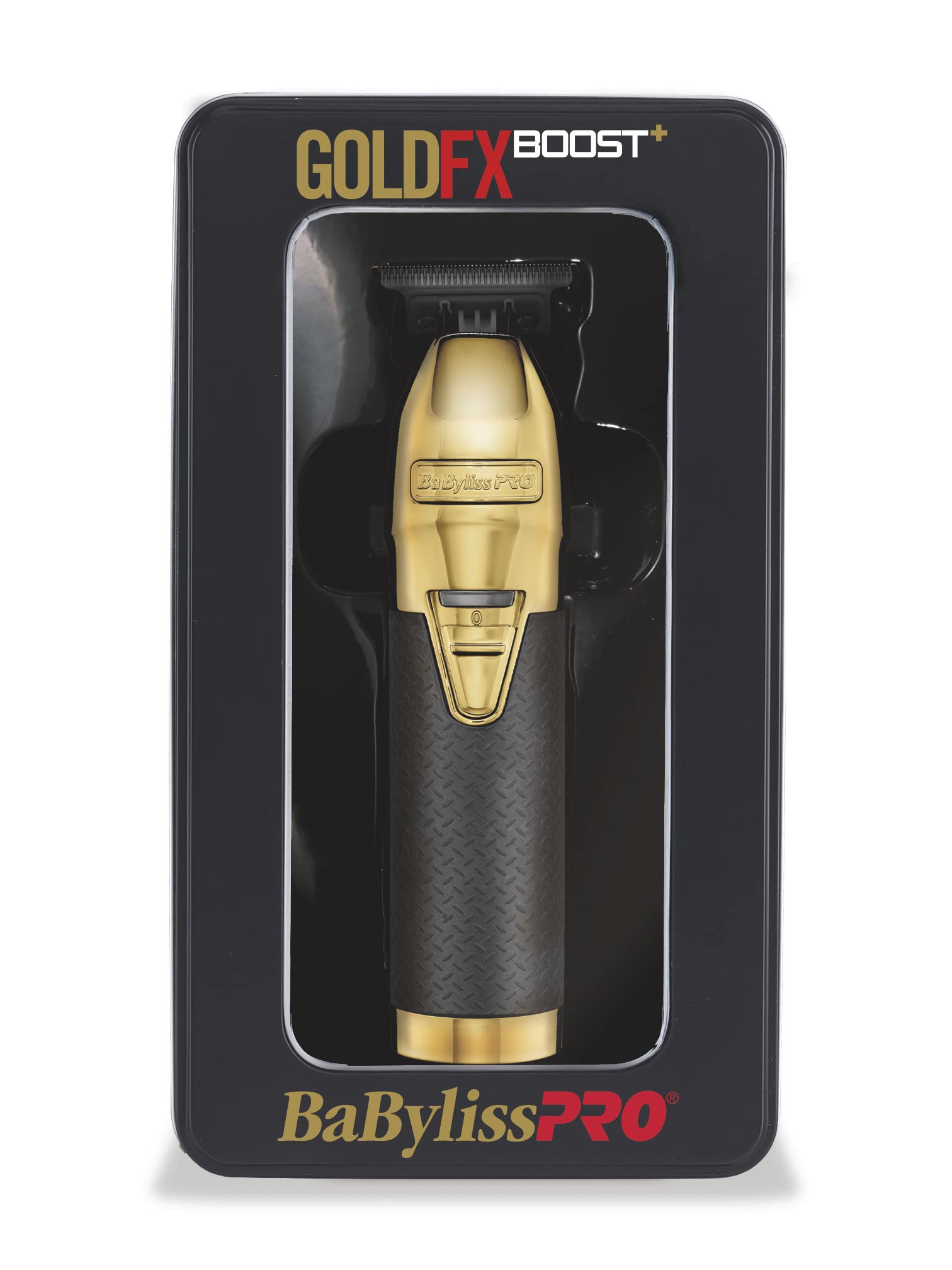 BaBylissPRO Barberology Hair Trimmer For Men FX787GBP GOLDFX BOOST+ Professional Outlining Trimmer & Electric Razor