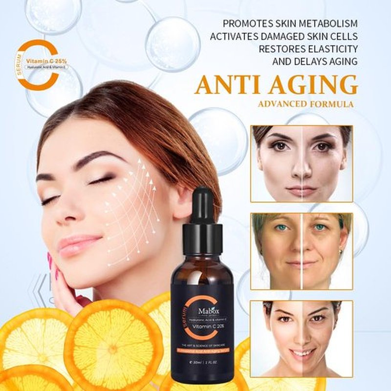 Skiennix Vitamin C Face Serum - Brightening & Hydrating Formula with Hyaluronic Acid | 1 fl. oz