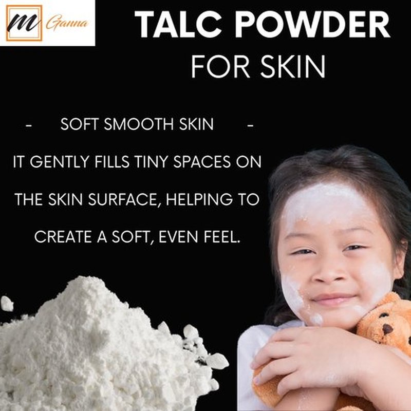 mGanna 100% Natural Talc Powder for Facial Make-up, Cosmetic Formulations, and Other Industrial Application 1 LBS / 454 GMS