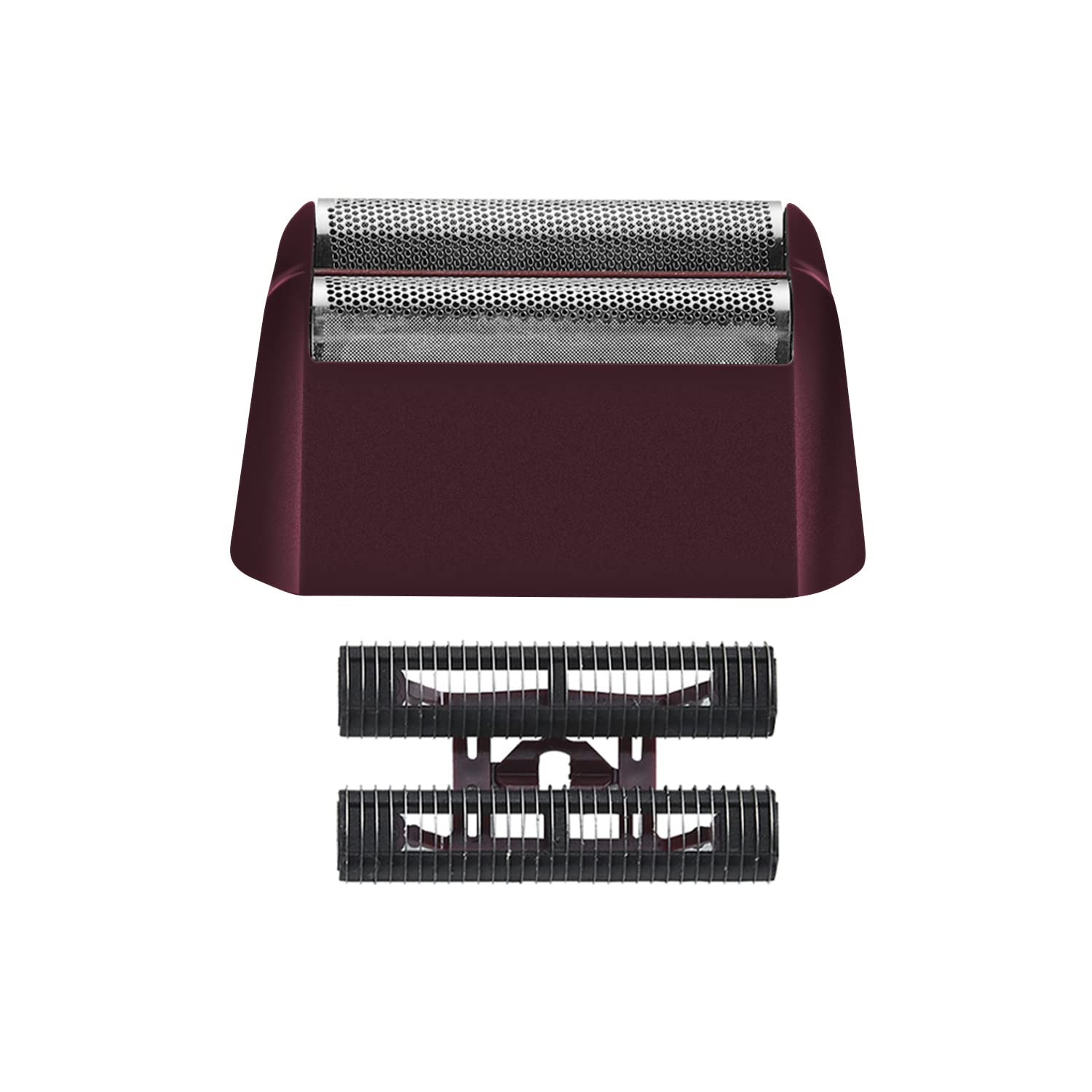Professional 5 Star Series Finale Shaver Replacement Silver Foil and Cutter Bar Assembly Compatible with wahl Shaver Foil 7031-100, 7043-100 Replacement Silver Heads (red)