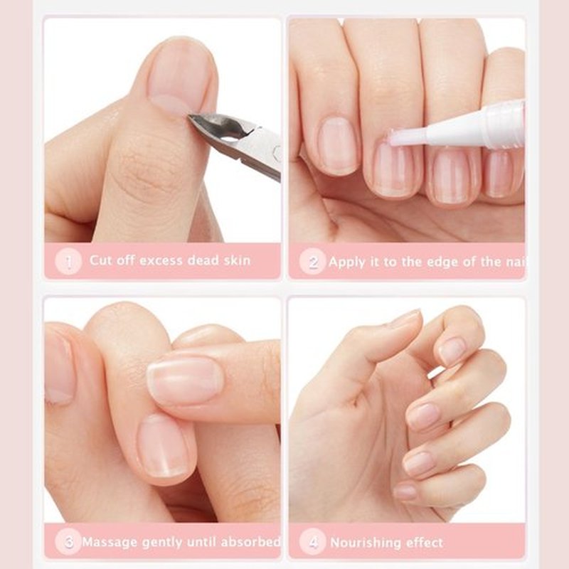 Radiant Nail Cuticle Oil Pen for Moisturize Strengthen Nails Care, Cuticle Oil for Nails Finger Edge Manicure Nourishing (4pcs, 2ml)