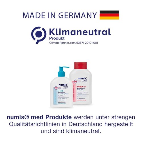 Numis Med pH 5.5 Face and Body Wash for Sensitive Skin, Vitamin B5-Enriched Moisturizing Body Wash for Dry Skin, pH Balanced Bath Wash for Men and Women, 200mL
