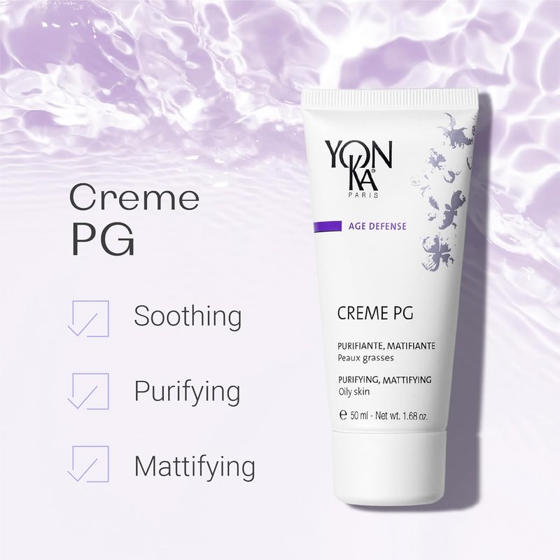 Yonka Creme PG - Mattifying Protective Cream for Oily Skin | Anti-Aging Treatment | 1.68 oz