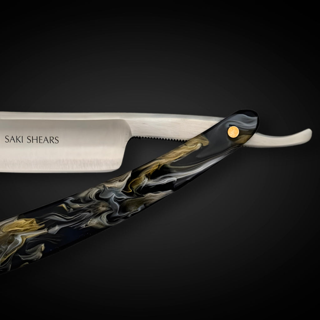 Shaving Straight Edge Razor from Saki Shears (Brown)