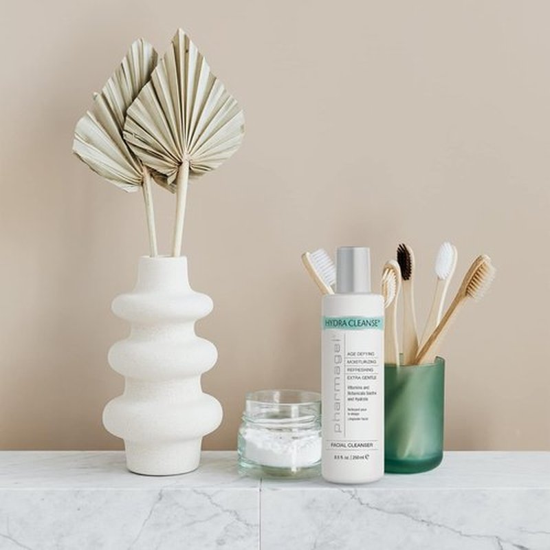 Pharmagel Hydra Cleanse Facial Cleanser - Hydrating & Age-Defying Water Rinseable Wash | 3 fl. oz.