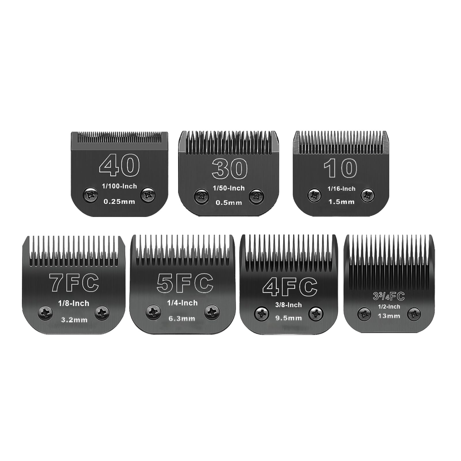 DODAER Detachable Stainless Steel Pet Blades Compatible with Andis & Oster A5 Grooming