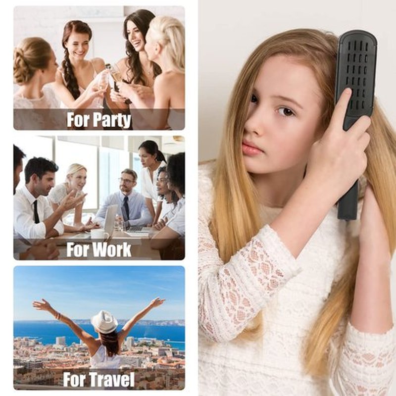 MEN'S GROOMING BARBER PRO Boar Bristle Hair Brush, Double Sided, Oblong, for Dry Straight Hair, Unisex