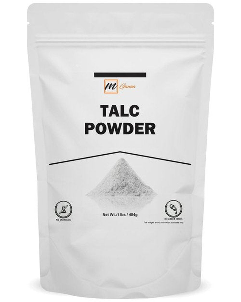 mGanna 100% Natural Talc Powder for Facial Make-up, Cosmetic Formulations, and Other Industrial Application 1 LBS / 454 GMS
