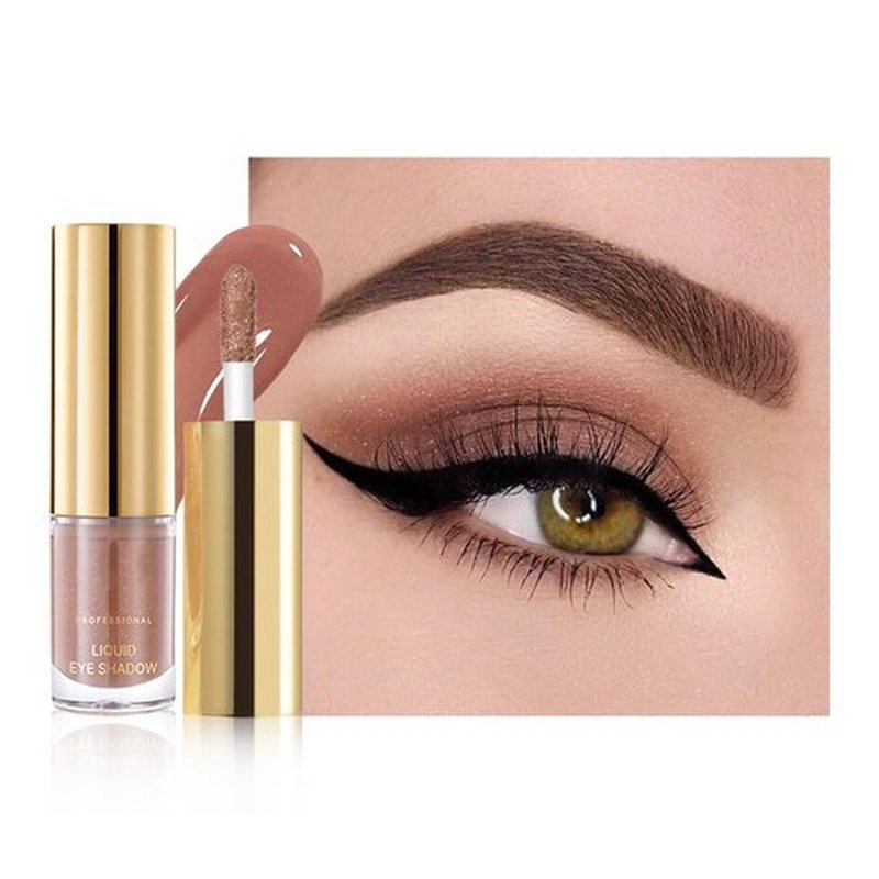 **Regine Switzerland Warm Apricot Shimmer Liquid Eyeshadow - Longwear, Highly Pigmented & Blendable Cream**