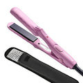 LOVANI Mini Flat Iron, Dual Voltage Travel Hair Straightener, Tourmaline Ceramic Small Flat Irons for Short Hair/Bangs (Pink, 0.5 Inch, SleekMini)