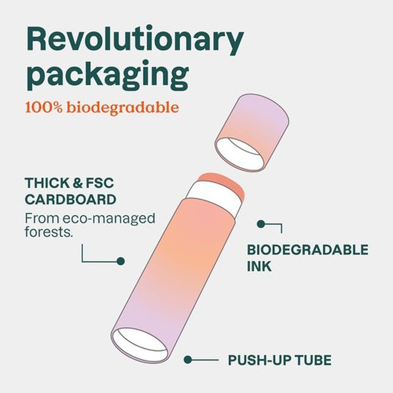 ATTITUDE Lip Balm - Plastic-Free SPF 15 Sun Protection | EWG Verified, Vegan, Coconut, 0.3 Oz