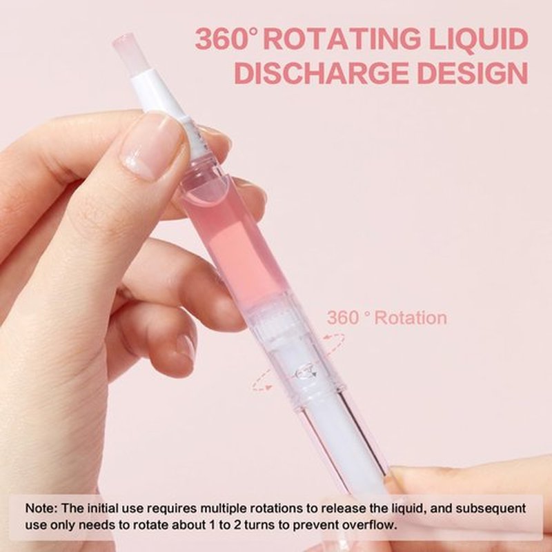 ptoso Radiant Nail Growth Oil, Nail Strengthener, Cuticle Oil for Nails, Moisturize Strengthen Nail Care Oil, Finger Edge Manicure Nourishing Pen, Anti-hangbnail removal, Nail Skin Edge Care (Lemon)