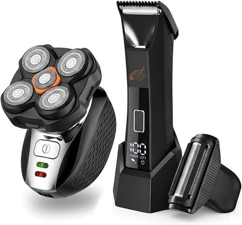 OTY Kit Head Shaver & Body Trimmer - Waterproof 8-in-1 Grooming Kit for Men