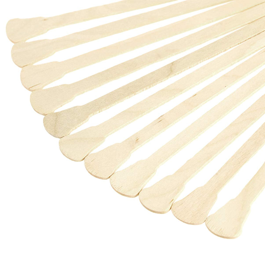 Uonlytech 500 Pcs Disposable Wooden Waxing Spatulas Hair Removal Wax Applicator Sticks for Facial and Body Waxing Salon Home Use