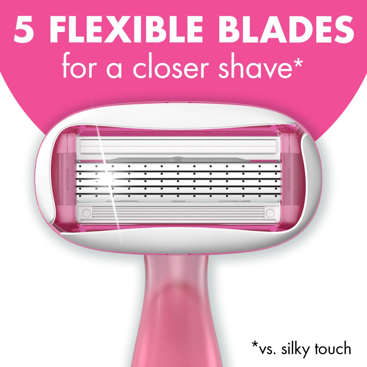 BIC Soleil 5 Escape Women's Disposable 5 Blade Razors, Vanilla and Berry Scented Handles, Comfort Shield, 2-Pack