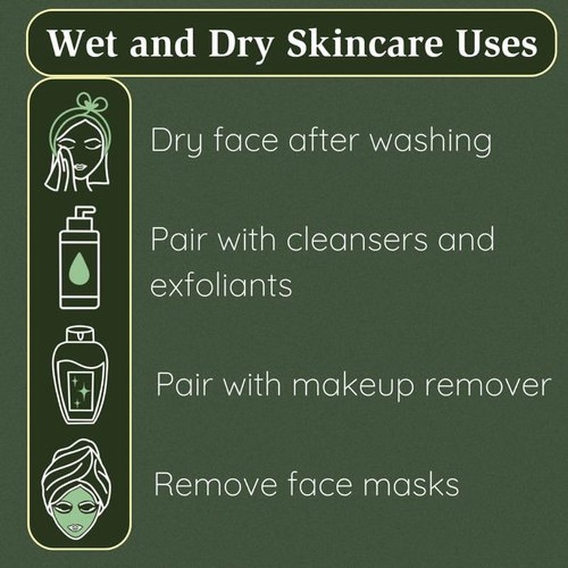 Merbeau Clean Facial Towels for Sensitive Skin, 100% USDA Biobased Face Towels, 50 Count, Ultra Soft, Makeup Remover Dry Wipes, Viscose