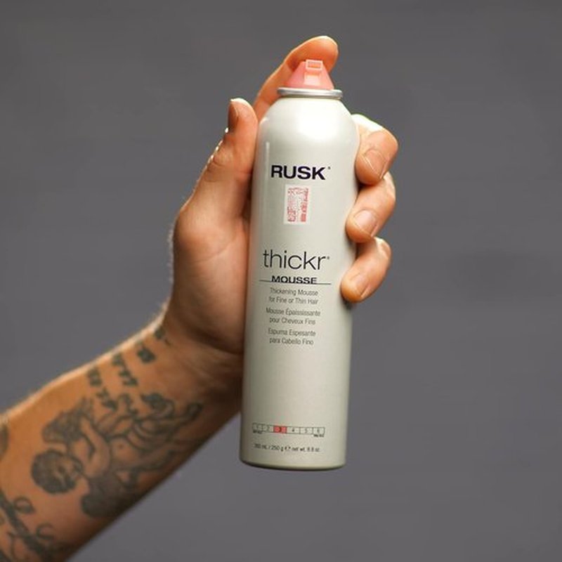 RUSK Thickr Thickening Mousse - Volumizing Foam for Full-Bodied Hair | 8.8 Fl Oz