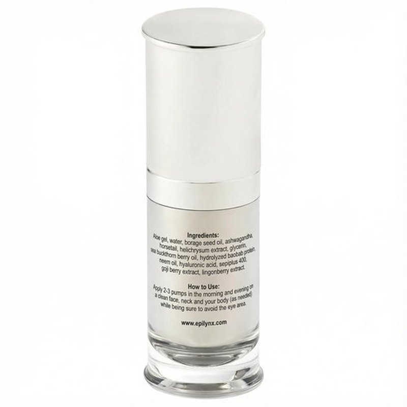 EPILYNX Face Moisturizer Lotion - Illuminating Moisturizer Face Cream for Dry & Sensitive Skin - with Hyaluronic Acid, Aloe Vera, Borage Oil & Peptides - Vegan Cruelty-Free Moisturizing Cream - 30 ml