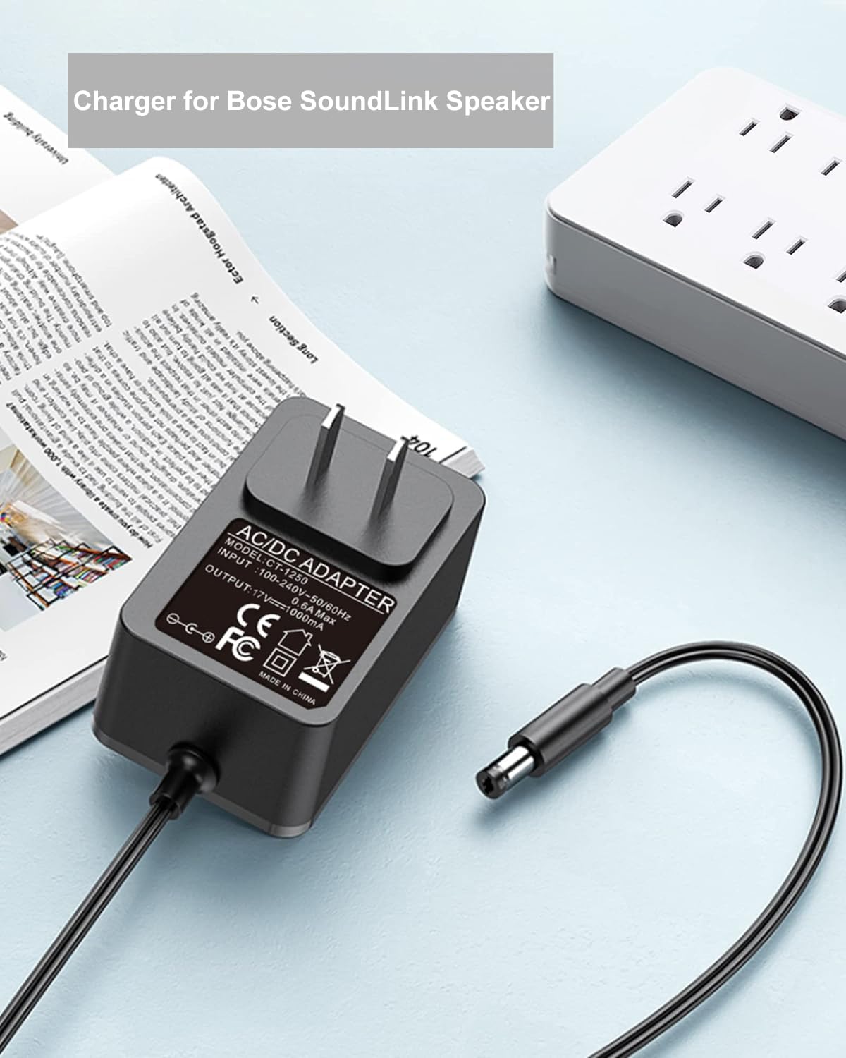 FGIEU 17~20V Speaker Charger for Bose Soundlink I II III 1 2 3 Wireless Mobile Speaker 369946-1300 306386-101 404600 414255 replacement for Soundlink Charger Power Cord