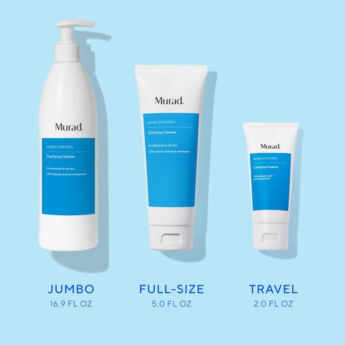Murad Acne Control Clarifying Cleanser - Salicylic Acid & Green Tea for Deep Pore Cleansing | Clear, Healthy Skin