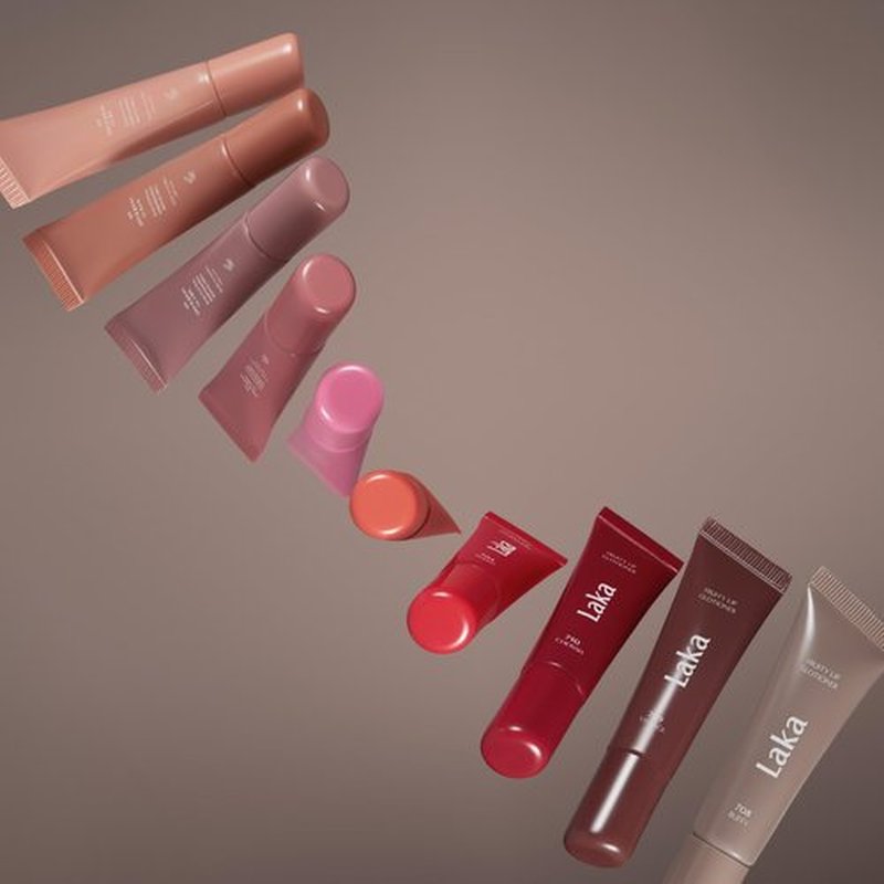 Laka Fruity Lip Glotioner, 10ml/0.33 fl.oz, Lip Gloss with High Shine Vivid Colors, Jelly tip for Hygienic & Easy Application, K-Beauty (#700 Glowy)