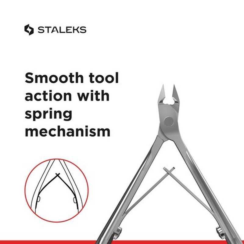 Staleks KM-04 Cuticle Nippers Total Length Approx. 10 cm Cutting Length 0.5 cm
