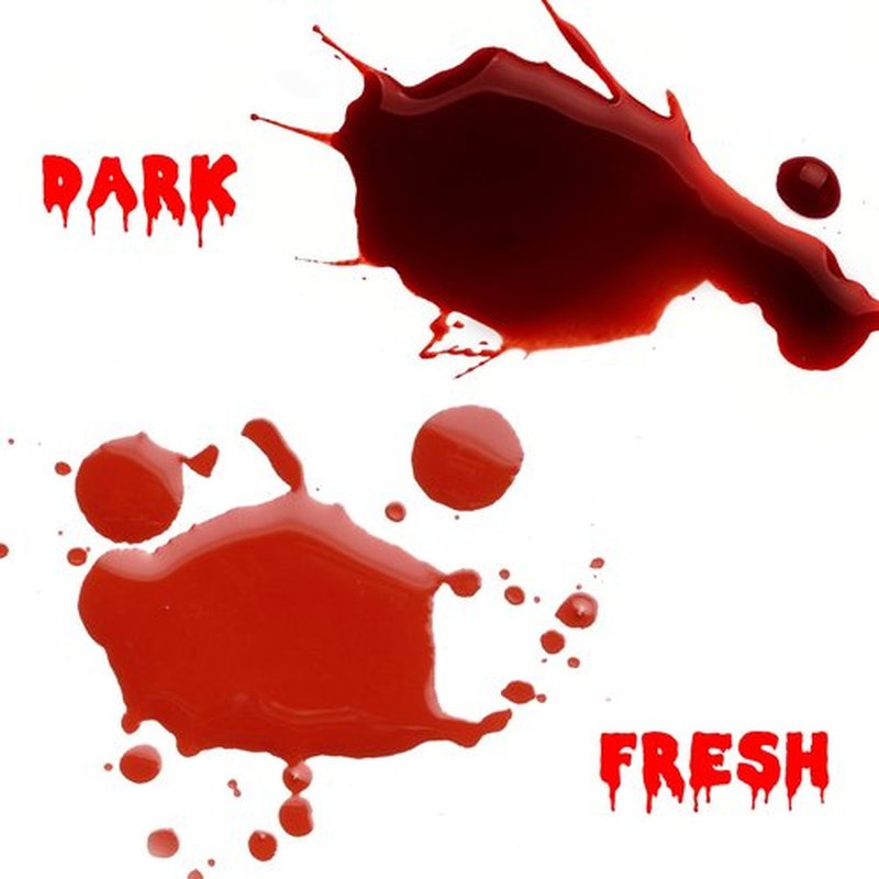 JAYUWE 7 PCS Halloween Fake Blood Spray Makeup Kit - Fake Blood 2.1oz X4 + Coagulated Blood Gel 1.41oz + Soap + Sponge, Washable Blood Paint for Clothes SFX Makeup Vampire Accessories, Dark & Fresh