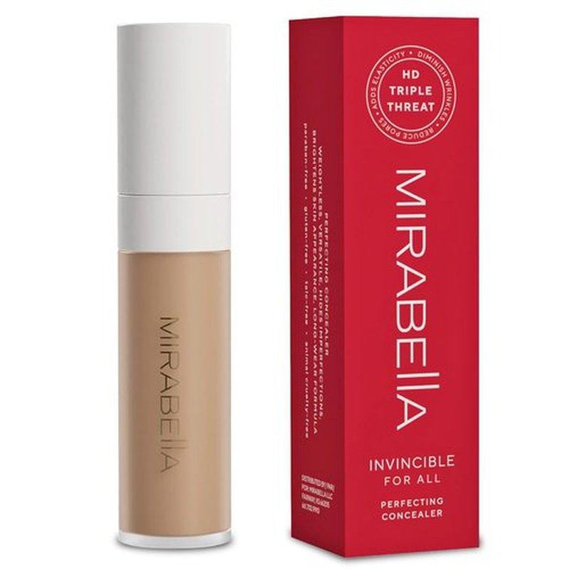Mirabella Invincible Under Eye Concealer - Full Coverage Hydrating Formula for Dark Circles | Medium M140