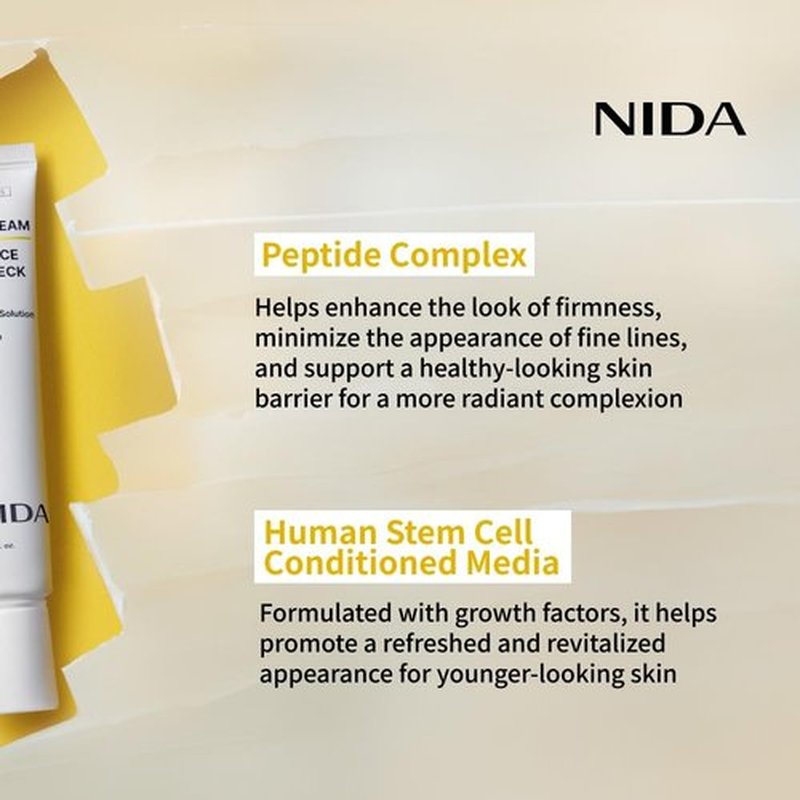 NIDA Revive Eye Cream For Face And Neck | Probiotic Solution, Retinal, Peptide | Wrinkles, Fine Lines, Cell Turnover, Firm Skin Texture, Radiant Skin, Moisture Retention | 1.35 fl. oz., 40ml