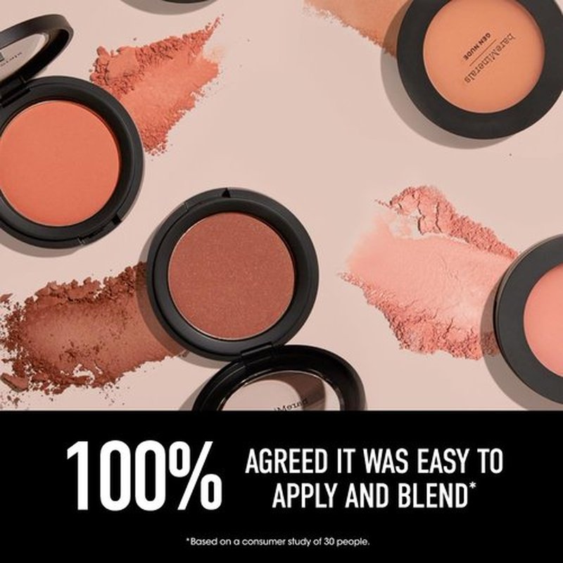 bareMinerals Gen Nude Powder Blush - Mineral-Based, Talc-Free Blush for All-Day Wear & Buildable Coverage