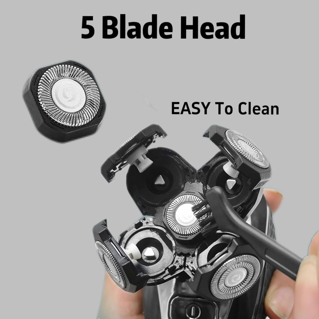 Pro 5 Replacement Blades Compatible with Freebirds Bald Head Shavers