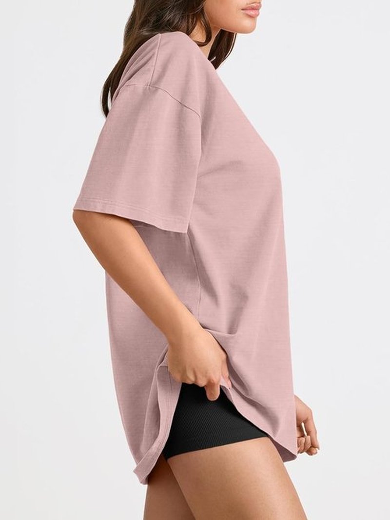 Trendy Queen Oversized Women's Summer T-Shirts - Plus Size Casual Short Sleeve Tops
