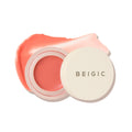 BEIGIC Flush Lip & Cheek Balm - Vegan Buildable & Blendable Multiuse Balm | Natural Flush & Glow | Glowy Blush for Cheeks | Dewy Korean Make Up Cream Blush | 01 Tulle - Peach Coral, 0.14 fl.oz