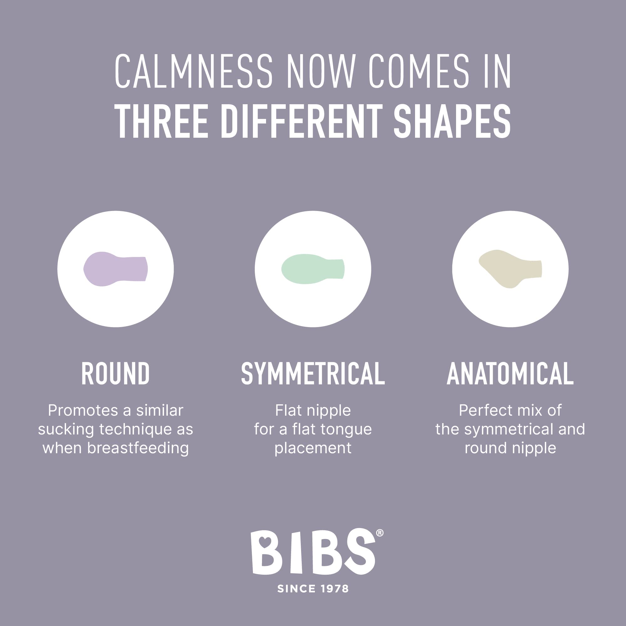 BIBS Try-It Collection | 4-Pack Soothers | BPA-Free Round, Anatomical & Symmetrical Nipple | Natural Rubber Latex/Silicone | Made in Denmark | 0-6 Months | Ivory